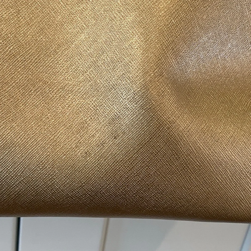 Michael Kors Metallic Gold Tote with Chain-Strap Accents - Picture 8 of 10